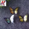 Silver foil butterfly, gold foil butterfly fridge magnets, three-dimensional butterfly fridge magnets, magnetic butterfly decorative stickers details Picture